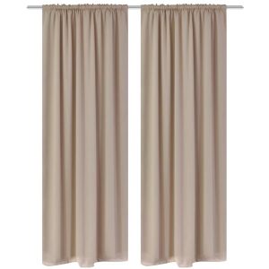 2 pcs Slot-Headed Blackout Curtains 135 x 245 cm