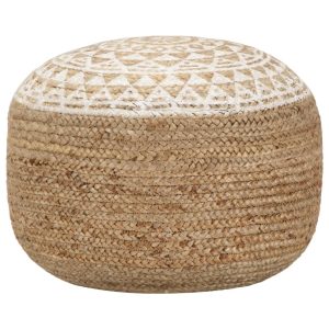 Handmade Pouffe 45x30 cm Jute