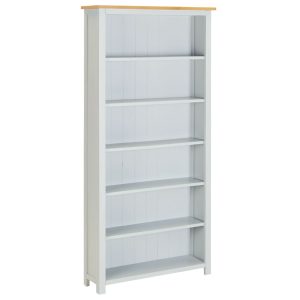 6-Tier Bookcase 80x23x180 Solid Wood