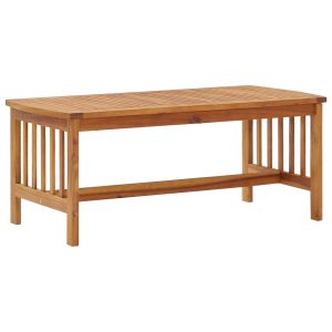 Coffee Table 102x50x43 cm Solid Acacia Wood