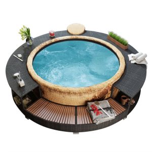 Spa Surround Poly Rattan