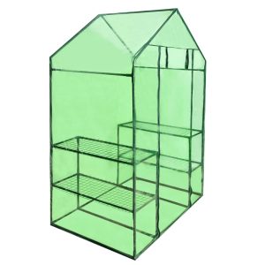 Walk-in Greenhouse with 4 Shelves