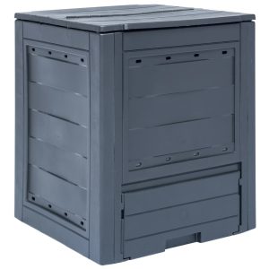 Garden Composter Grey 60x60x73 cm