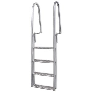 4-Step Dock/Pool Ladder Aluminium 167 cm