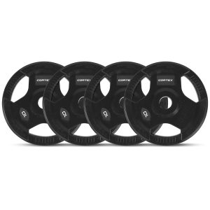 CORTEX 10kg Tri-Grip 50mm Olympic Plates (Set of 4)