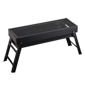 60cm Portable Folding Thick Box-type Charcoal Grill for Outdoor BBQ Camping