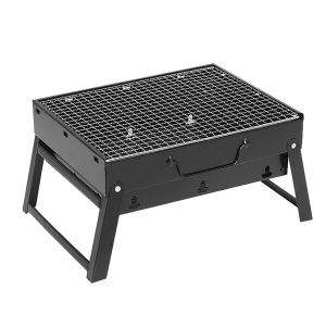 43cm Portable Folding Thick Box-type Charcoal Grill for Outdoor BBQ Camping