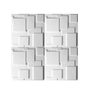 12Pcs 3D PVC Wall Panels EcoFriendly Paintable Home Background Decor 50x50cm