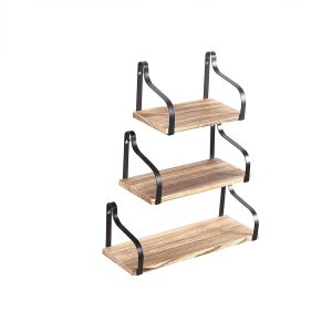 Floating Shelf Brackets Display Shelves Bookshelf Wall Mount Rack Storage