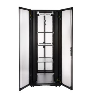 Premium Server Rack with Bi-Fold Mesh Door