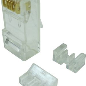 Cat 6 8 Position RJ45 Stranded Modular Crimp Plug 100 Pack