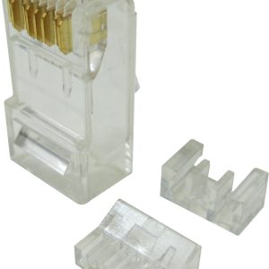 Cat 6 8 Position Solid RJ45 Modular Crimp Plug 100 Pack