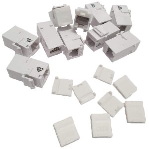 Cat 6 RJ45 Snap In Keystone Coupler. Pack of 10