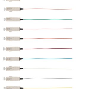 Fibre Pigtail SC OM4 Multimode 2m - 12 pack Rainbow