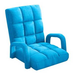 Foldable Lounge Cushion Adjustable Floor Lazy Recliner Chair with Armrest