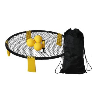 Spikeball Kit Spike Ball Set Outdoor Game Garden Beach Net Mini Volleyball Sport