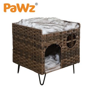 Pet Cat Bed Puppy House Sleeping Nest Calming Cushion Washable Non-toxic