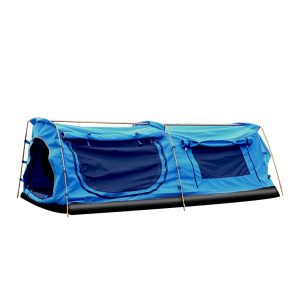 Double King Swag Camping Swags Canvas Dome Tent Hiking Mattress