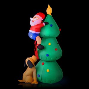 Christmas Inflatable Santa Tree 1.8M Illuminated Decorations