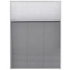 Plisse Insect Screen for Windows Aluminium 60×80 cm with Shade