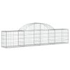 Arched Gabion Basket 200x30x40/60 cm Galvanised Iron