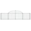 Arched Gabion Basket 200x30x40/60 cm Galvanised Iron