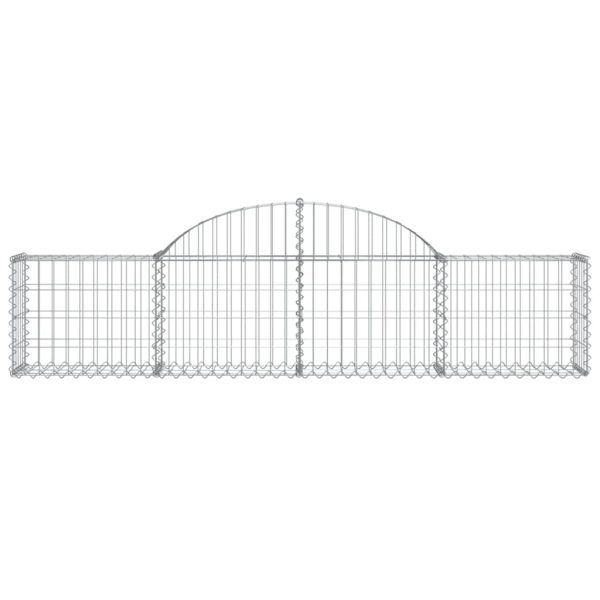 Arched Gabion Basket 200x30x40/60 cm Galvanised Iron