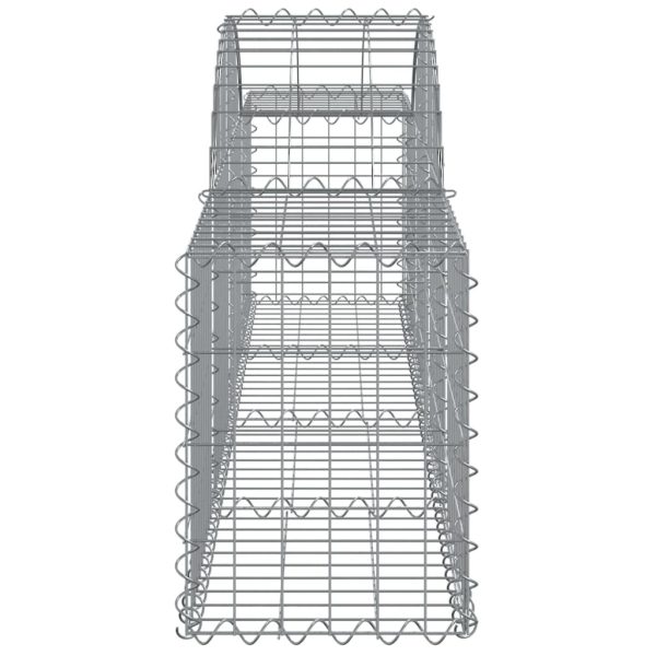 Arched Gabion Basket 200x30x40/60 cm Galvanised Iron