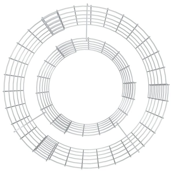 Gabion Fire Pit ? 50 cm Galvanised Iron