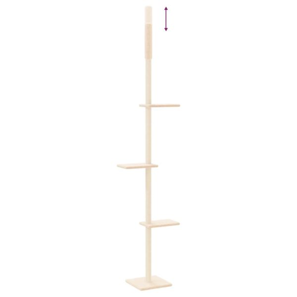 Floor to Ceiling Cat Tree Cream 267.5-297.5 cm