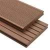 WPC Solid Decking Boards with Accessories 10 m² 2.2 m Light Brown