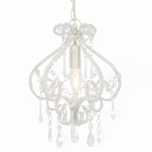 Ceiling Lamp with Beads Round E14