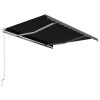 Manual Retractable Awning 300×250 cm Anthracite