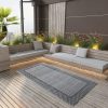 Outdoor Carpet Grey 80×150 cm PP