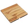 Decking Tiles 20 pcs 30×30 cm Solid Wood Teak Vertical Pattern