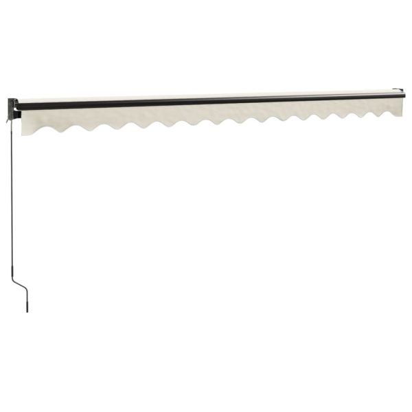 Retractable Awning Cream 4×3 m Fabric and Aluminium