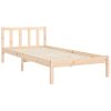 Bed Frame with Headboard 92×187 cm Single Solid Wood