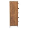 Chest of Drawers 42x35x110 cm Solid Recycled Pinewood