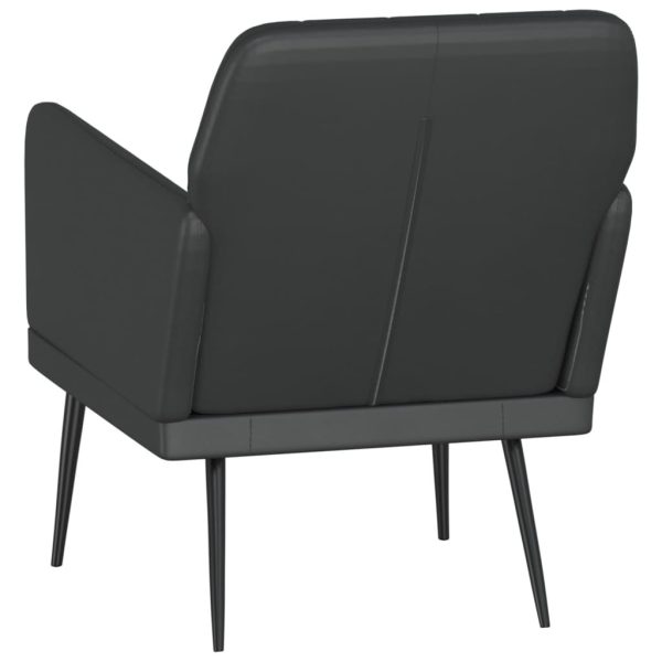 Armchair Black 61x78x80 cm Faux Leather