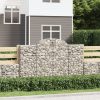 Arched Gabion Basket 200x30x40/60 cm Galvanised Iron