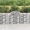 Arched Gabion Basket 200x30x40/60 cm Galvanised Iron