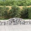 Arched Gabion Basket 200x30x40/60 cm Galvanised Iron