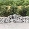 Arched Gabion Basket 200x30x40/60 cm Galvanised Iron