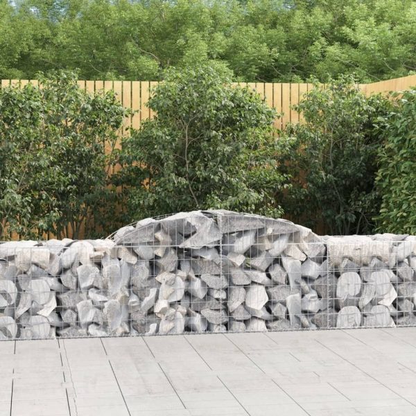 Arched Gabion Basket 200x30x40/60 cm Galvanised Iron