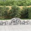 Arched Gabion Basket 200x30x40/60 cm Galvanised Iron