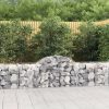 Arched Gabion Basket 200x30x40/60 cm Galvanised Iron