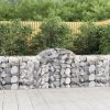 Arched Gabion Basket 200x30x40/60 cm Galvanised Iron