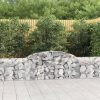 Arched Gabion Basket 200x30x40/60 cm Galvanised Iron