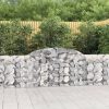 Arched Gabion Basket 200x30x40/60 cm Galvanised Iron