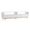 Scarsdale White  Modern Retro TV Unit 180CM